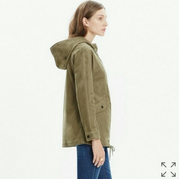 Madewell Brimfield khaki hooded army utility jacket - Picture 3 of 15